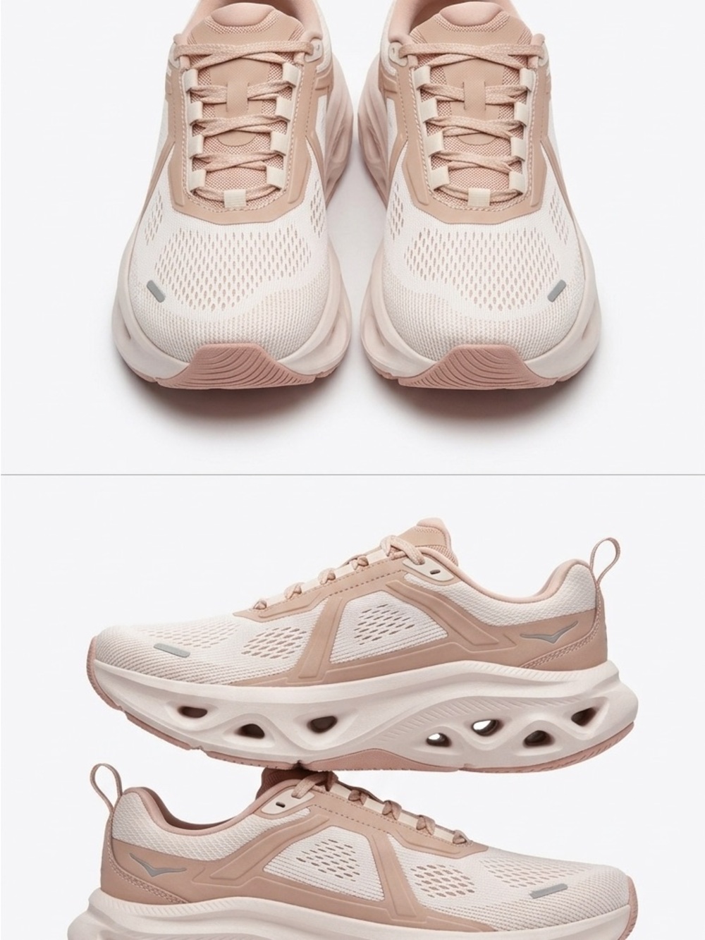 SHEIN Women's Athletic Sneakers in Blush and Cream